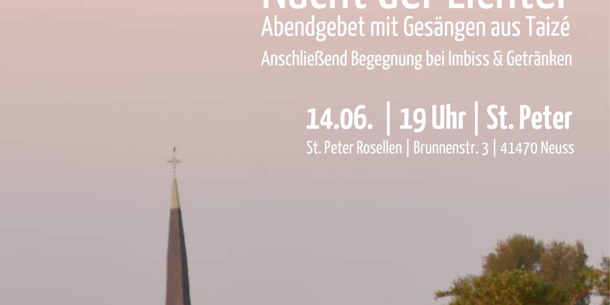 Taize-Gebet Rosellen06'24_Plakat