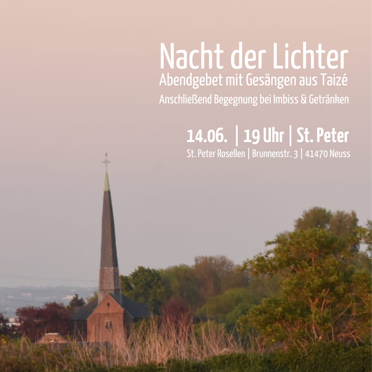 Taize-Gebet Rosellen06'24_Plakat