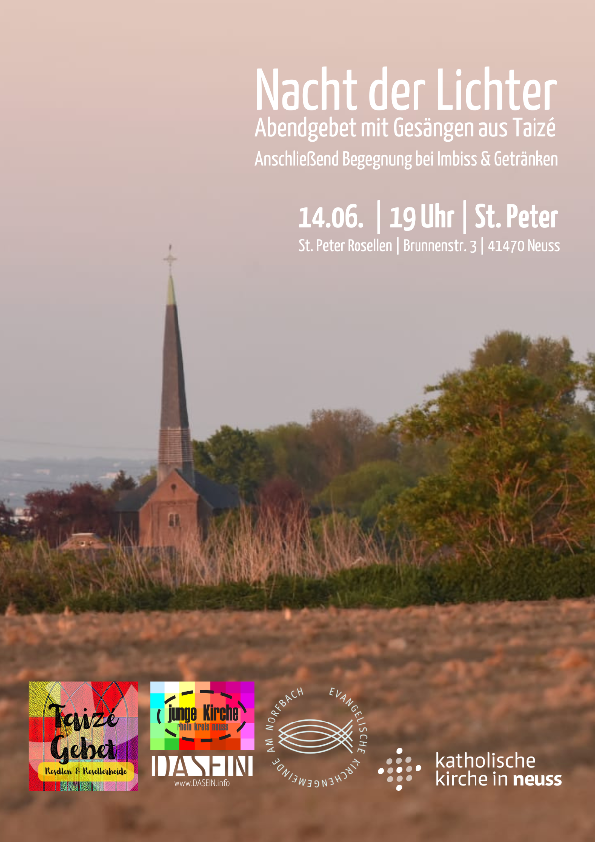 Taize-Gebet Rosellen06'24_Plakat